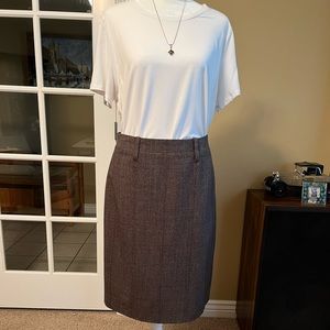 CAbi Brown Straight Skirt - Size 8